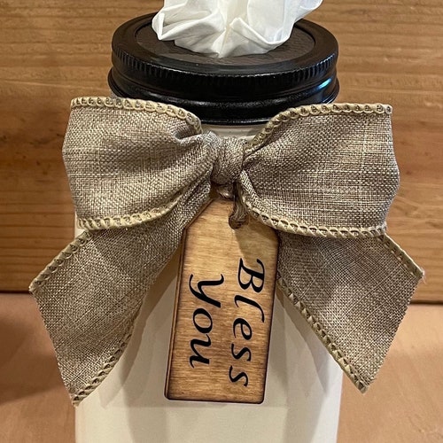 Mason Jar Tissue Holder Etsy