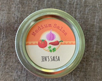 salsa label, salsa canning labels, salsa canning stickers, homemade salsa labels