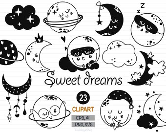 Download Sleeping Animals Clipart Moon Clipart Postcard Set Sweet Dreams Clipart Good Night Animals Svg Celestial Clipart Commercial Use Drawing Illustration Art Collectibles Brainchild Net