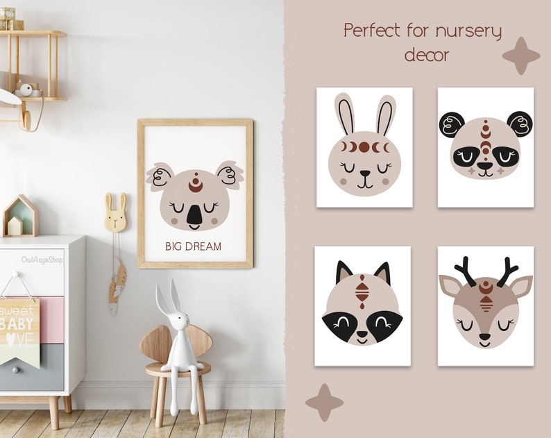 Download Boho Animal Face Clipart Bohemian Animals Svg Baby Animal Faces Svg Boho Clipart Svg Bear Bunny Koala Lion Panda Clipart Commercial Use Clip Art Art Collectibles