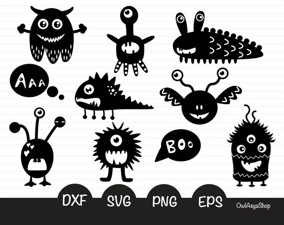 Download Monsters Svg Files For Cricut Cute Monsters Baby Clipart Etsy SVG, PNG, EPS, DXF File