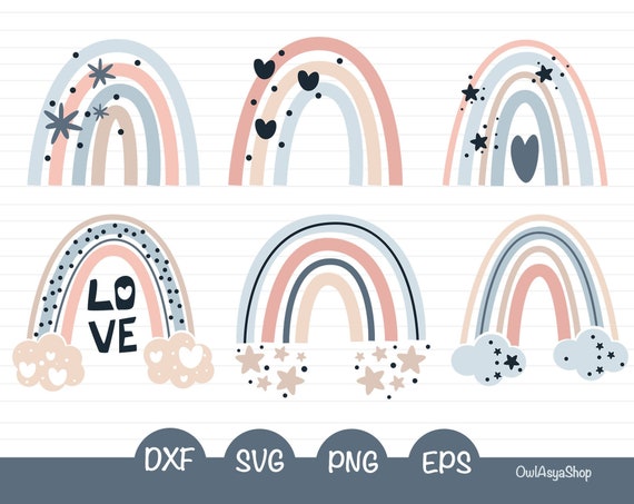 Download Rainbow svg files for cricut Rainbow clipart Rainbow baby ...