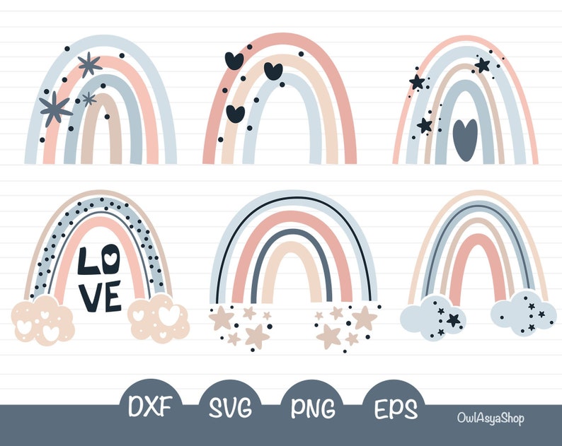 Download Rainbow svg files for cricut Rainbow clipart Rainbow baby ...