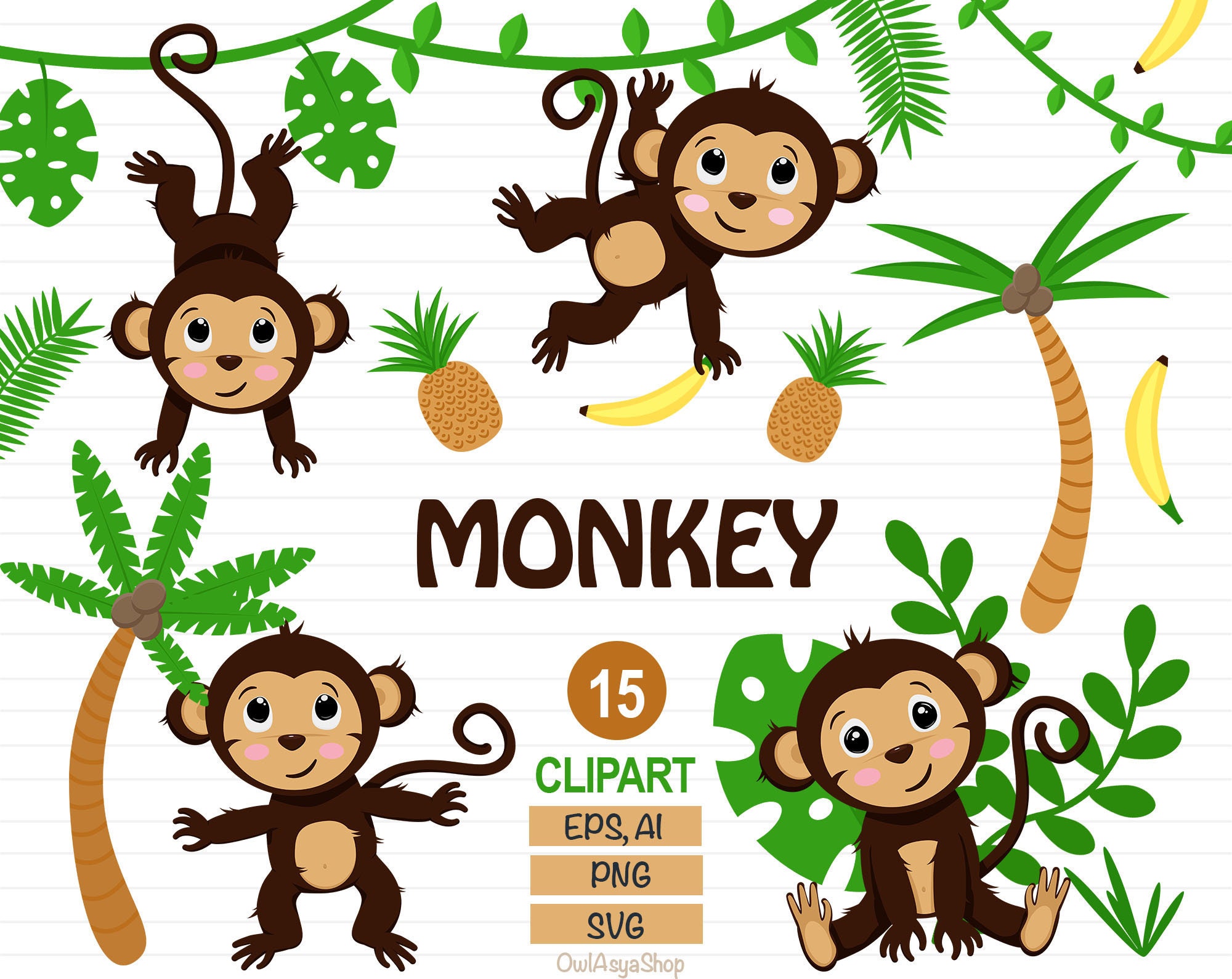 Free Free 292 Baby Monkey Svg SVG PNG EPS DXF File