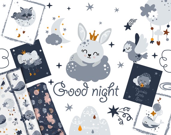 Download Newborn animals svg Baby shower clipart Digital paper pack ...