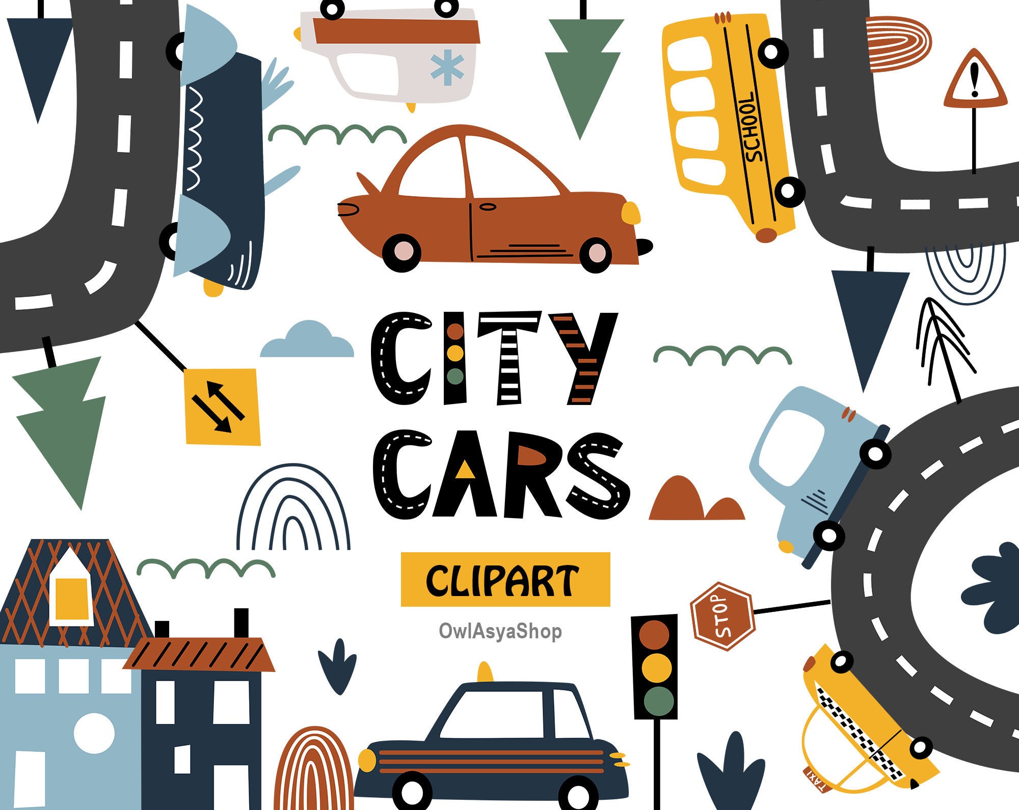 Download Transportation Clipart Car Svg Files Auto Png Houses Clipart Etsy