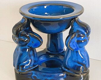 Essential Oil Burner #A, Three Little Elephants. Ideal for aroma therapy, makes home or apartment aromatic.