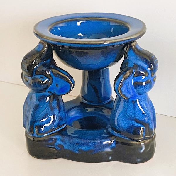 Essential Oil Burner #A, Three Little Elephants. Ideal for aroma therapy, makes home or apartment aromatic.