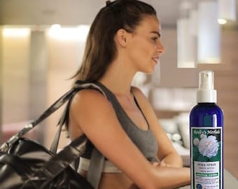 Jasmine Mogra Body Spray: 8 oz. Natural water base perfume, cologne. Sweet green sensual scent. Therapeutic room & car freshener. Relaxing.