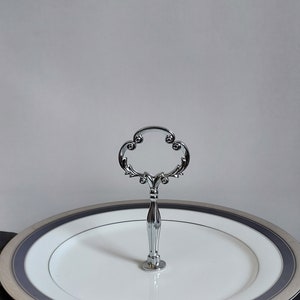 Crestwood Cobalt Platinum Handled Serving Tray