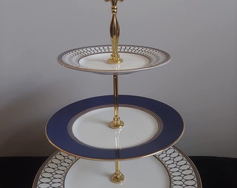 Wedgwood Renaissance Gold 3-Tiered Serving Tray