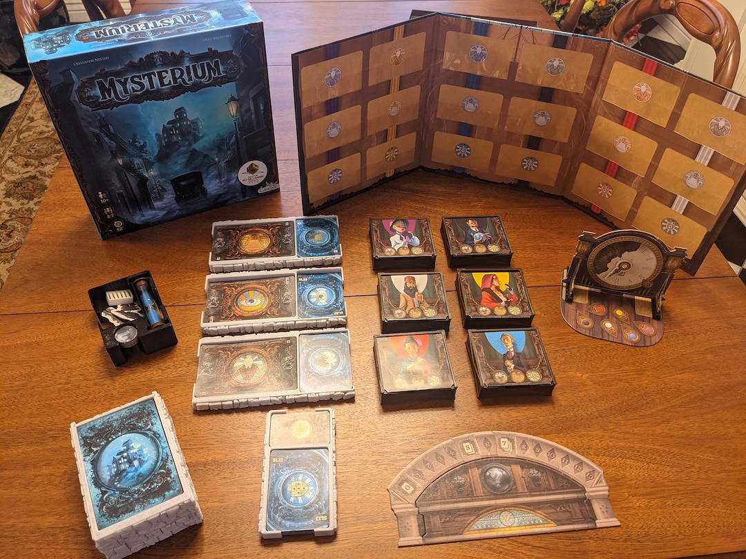 Mysterium and All Expansions Board Game Organizer and Player Aid  Mausoleum-themed Insert Board Game Itself NOT Included 
