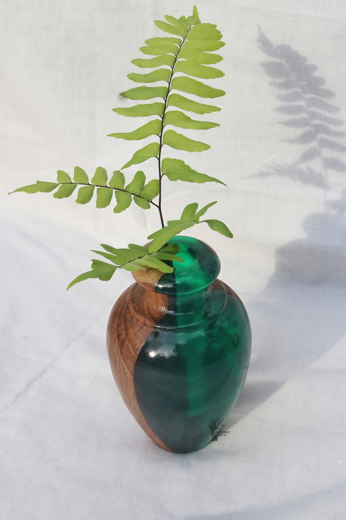 Indoor Wood Epoxy Flower Pot / Planter / Decorative Wooden Etsy