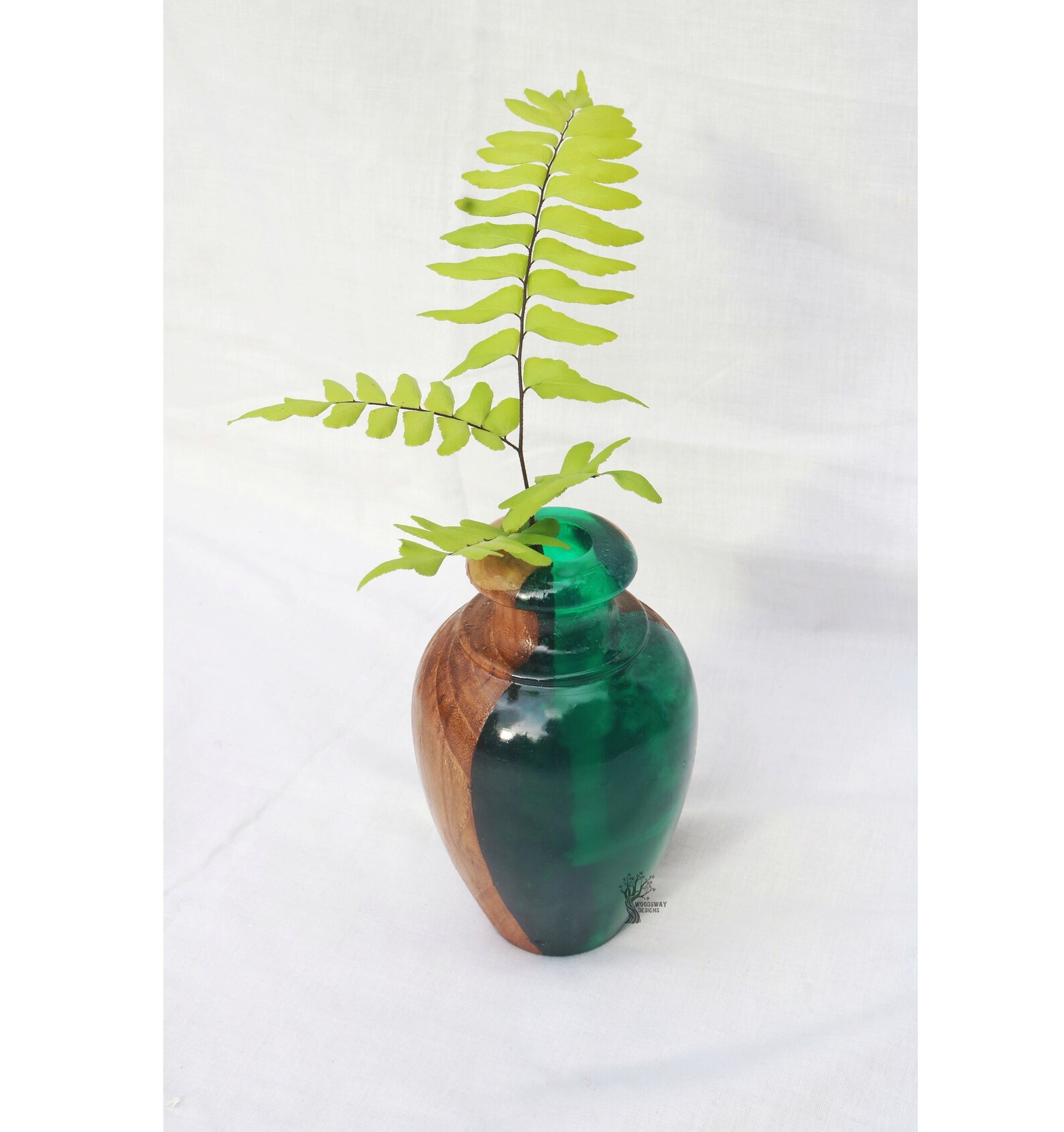 Indoor Wood Epoxy Flower Pot / Planter / Decorative Wooden Etsy