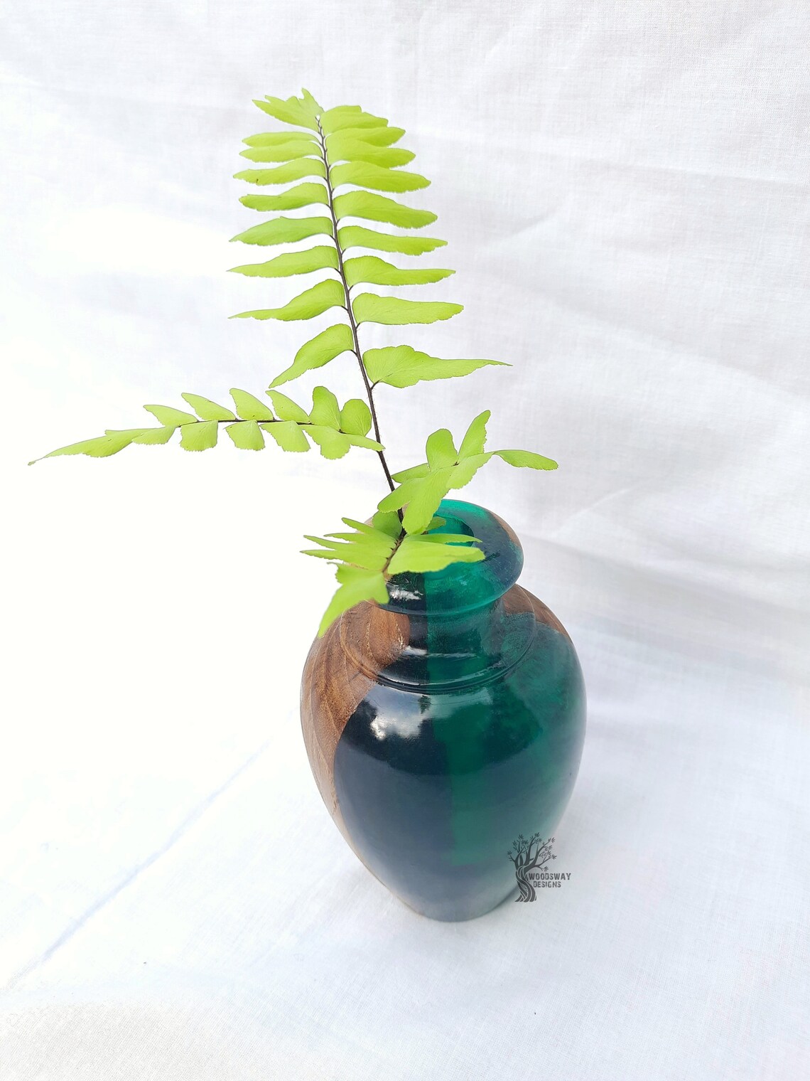 Indoor Wood Epoxy Flower Pot / Planter / Decorative Wooden Etsy