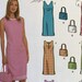 2001 Simplicity Pattern 9620, 6 Made Easy, Misses'/miss Petite Dress