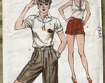 Vintage 1980's Kwik Sew Pattern 1320, Misses' Shorts, UNCUT, Size 6-8-10-12