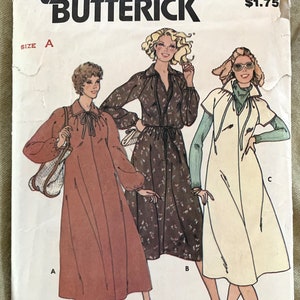 Vintage 1980&#39;s Quick! Butterick Pattern 6249, Misses&#39; Dress, CUT, Size A (8-10-12)