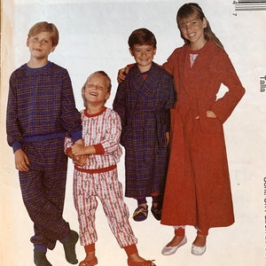 2000 McCall&#39;s Pattern 2999, Lanz of Salzburg, Children&#39;s Robe and Pajamas, UNCUT, Size CJ (10-12-14)