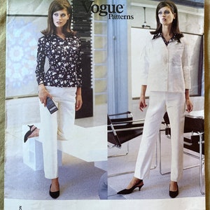 Vintage 1990&#39;s Vogue Pattern 1791, American Designer, Marc Jacobs, Misses&#39; Jacket/Pants/Blouse, UNCUT/FF, Size 8-10-12