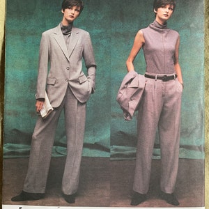Vintage 2000&#39;s Vogue Pattern 2698, Vogue American Designer, DKNY, Misses&#39; Jacket/Top/Skirt/Pants, UNCUT/FF, Size 12-14-16 or 18-20-22