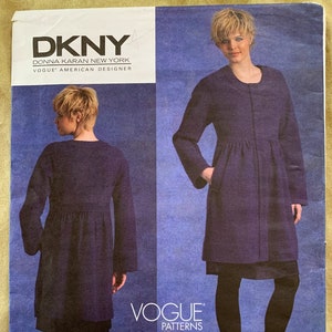 Vogue DKNY Pattern V1130, Vogue American Designer, Misses&#39; Jacket, UNCUT, Size AA (6-8-10-12)