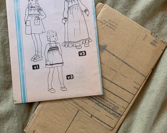 Vintage Simplicity Pattern 8712, Girl's Jumper/blouse, UNCUT, Size