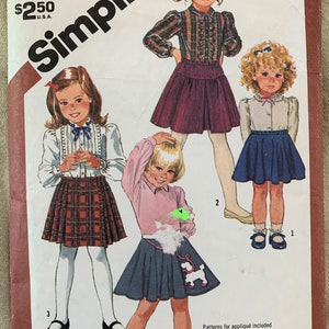 Vintage Schnittmuster 6133, Mädchenröcke, Schnitt, Größe 6