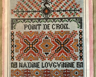 Vintage Collection Cartier-Bresson Booklet:  Point De Croix (Cross Stitch) by Nadine Louguinine, Art. 2240