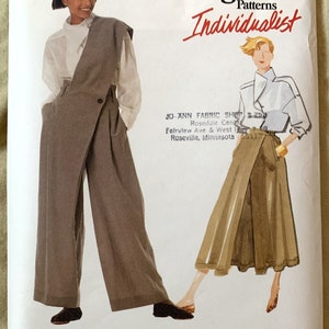 Vintage 1980&#39;s Vogue Pattern 2332, Vogue Individualist, Issey Mikaye, Misses&#39; Blouse/Pants/Skirt, UNCUT/FF, Size 12