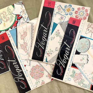 Vintage 1950&#39;s Vogart Transfer Patterns