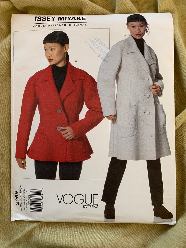 Issey Miyake Vogue Patterns Designer Original Pattern 2059 | Etsy