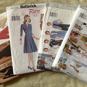 Incomplete 1990&#39;s Butterick Misses&#39; Patterns