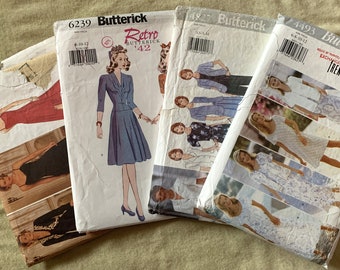 Incomplete 1990's Butterick Misses' Patterns