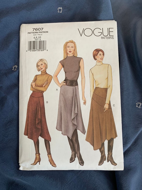 Vogue Patterns 7607 Size 6-8-10 UNCUT | Etsy