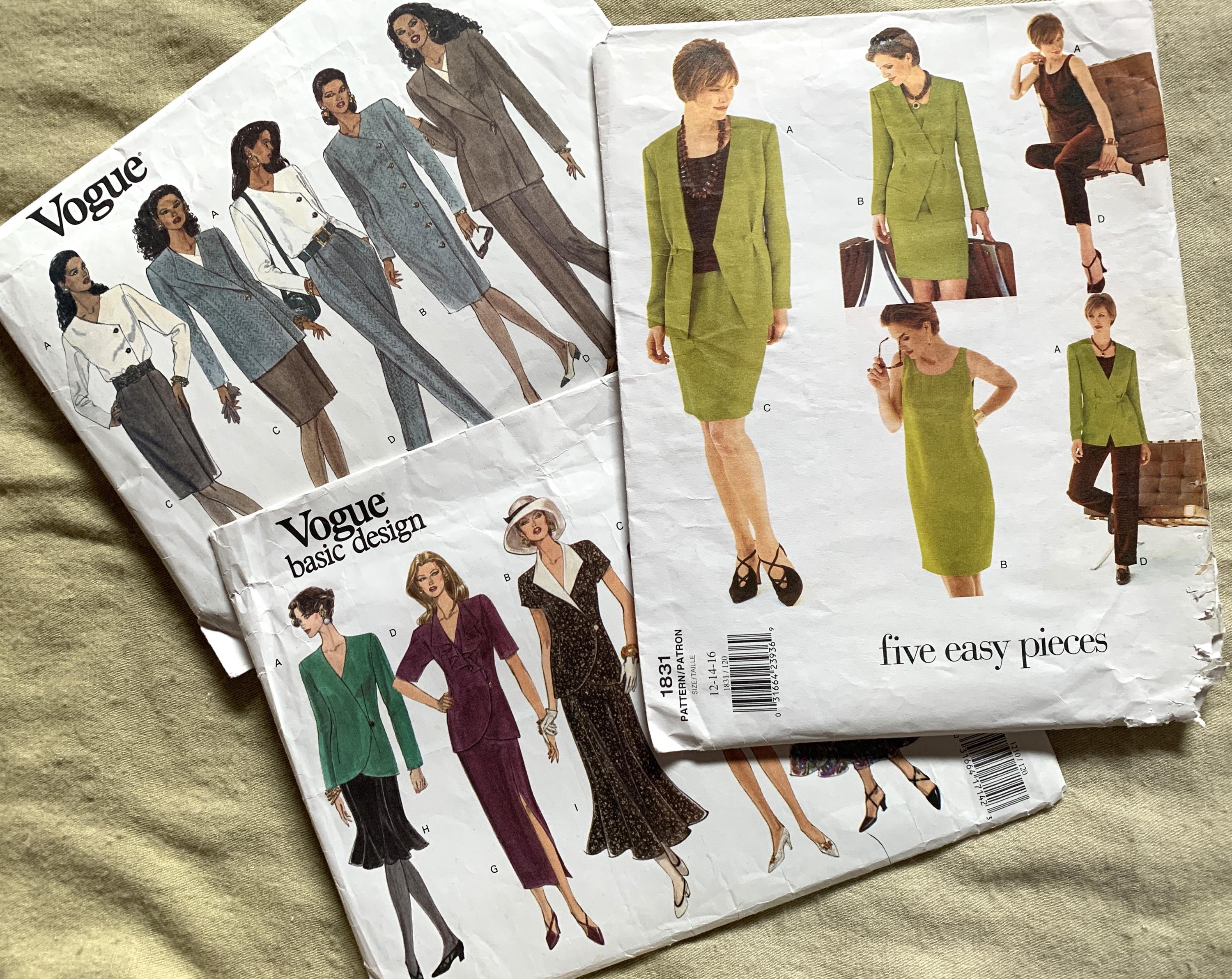Incomplete 1990's Vogue Patterns