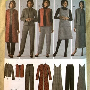 2004 Simplicity Pattern 4789, Misses' Pants/vest/jacket/jumper, Size AA ...