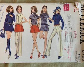 Vintage 1970&#39;s Butterick Pattern 5705, UNCUT, Size 14 or Size 16