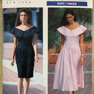 Vintage Butterick Pattern 4681,  Kathryn Conover New York, Misses&#39;/Misses&#39; Petite Dress,, UNCUT, Size 6-8-10