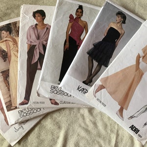 Incomplete 1980's Vogue Patterns