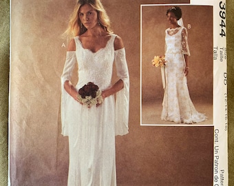 McCall's Pattern 3944, Alicyn Exclusives, Misses'/Miss Petite Wedding Dresses, CUT, Size DD (12-14-16-18)