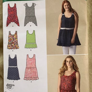 Simplicity Easy-to-Sew Pattern 1362, Misses&#39; Dress/Tunic, CUT, Size XXS-XXL