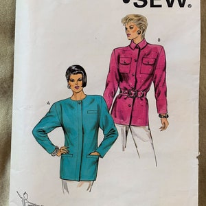 Vintage Kwik Sew Pattern 1534 Misses&#39; Jackets, CUT, Size 6-8-10-12