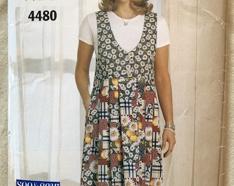 Vintage 1990&#39;s See & Sew Pattern 4480, Misses&#39;/Misses&#39; Petite Jumper, Size A(6-8-10), B(12-14-16) or C(18-20-22)
