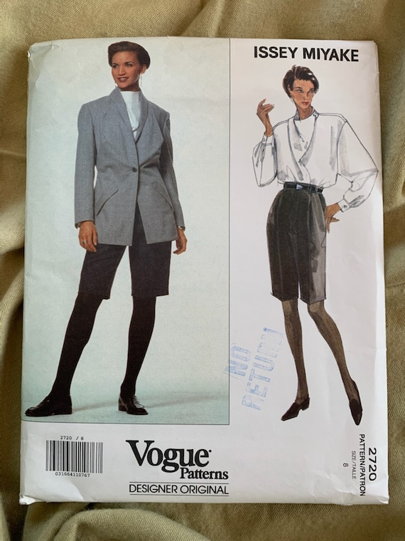 Patron De Couture VOGUE 1179 Signé MIYAKE - Patron Neuf, Pour Vêtement Stylé