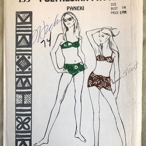Vintage 1970&#39;s Polynesian Pattern 153, Paneki, UNCUT, Size 14