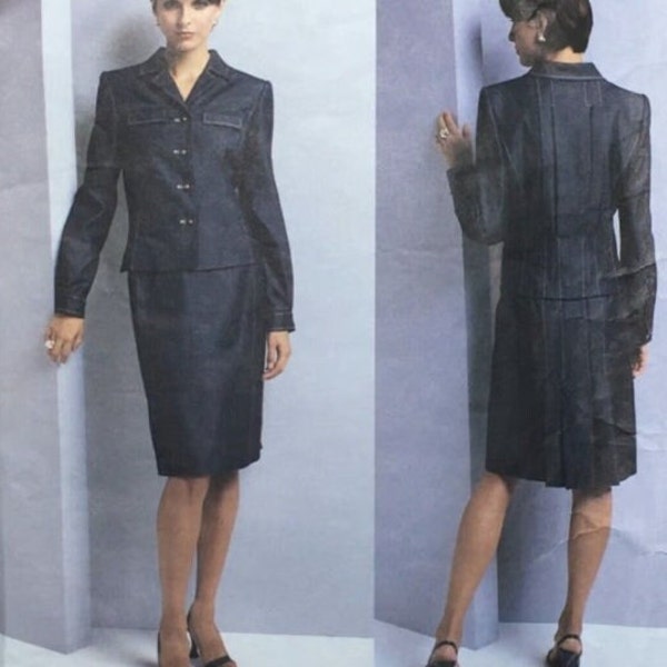 2003 Vogue Pattern 2723, American Designer, Oscar de la Renta, Misses' Shirt/Jacket/Skirt, UNCUT/FF, Size 14-16-18