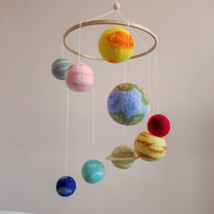 Weltraum Baby mobil, Sonnensystem mobil, Planet Handy, Weltraum Thema Dekor, Weltraum Kinderzimmer Dekor