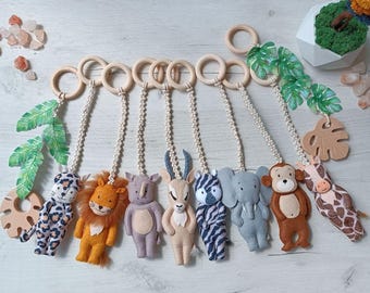 Gimnasio de juegos con juguetes de animales de safari, juguete sensorial para bebés, centro de actividades, regalo para recién nacidos