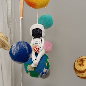 Weltraum Baby mobile, Galaxy Handy für Krippe, Sonnensystem Handy, Baby-Dusche-Geschenk, Baby erstes Weihnachtsgeschenk